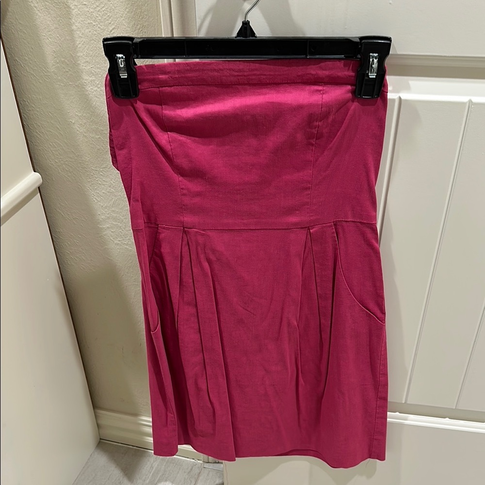 Pink Strapless Dress